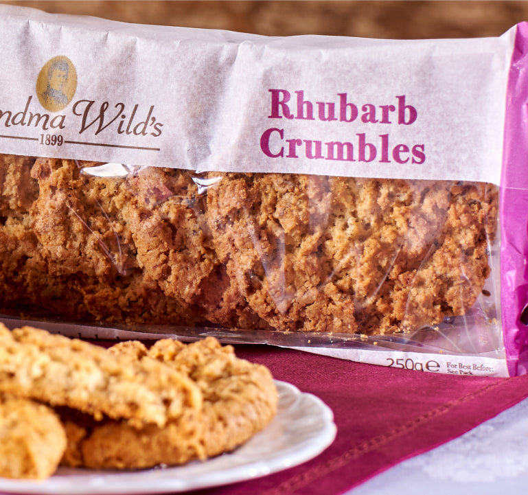 Rhubarb Crumble Cookies