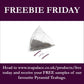 Gratis-Freitag – Teebeutel-Angebot