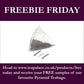 Freebie Friday - Teabag Offer