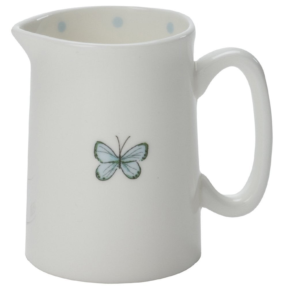 Blue Butterfly Milk Jug