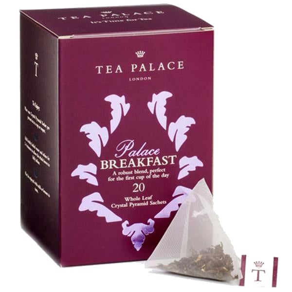 Tea Palace loose leaf breakfast tea in pyramid tea bags