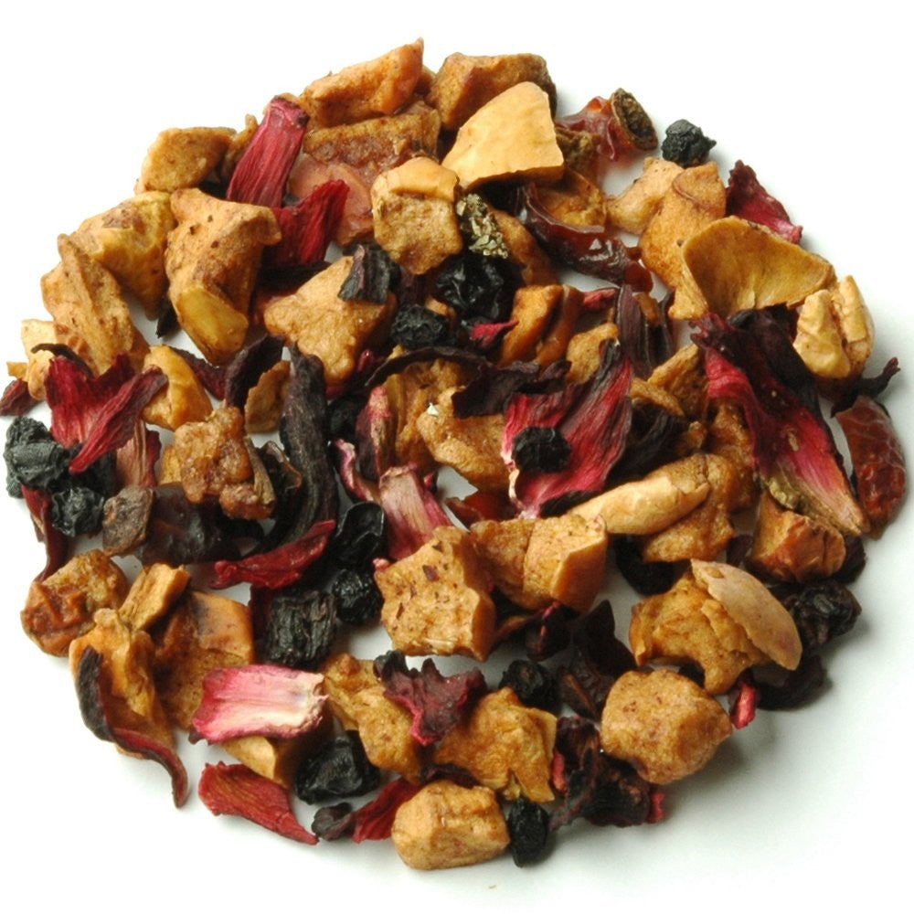 Loose leaf tea with real strawberry and raspberry