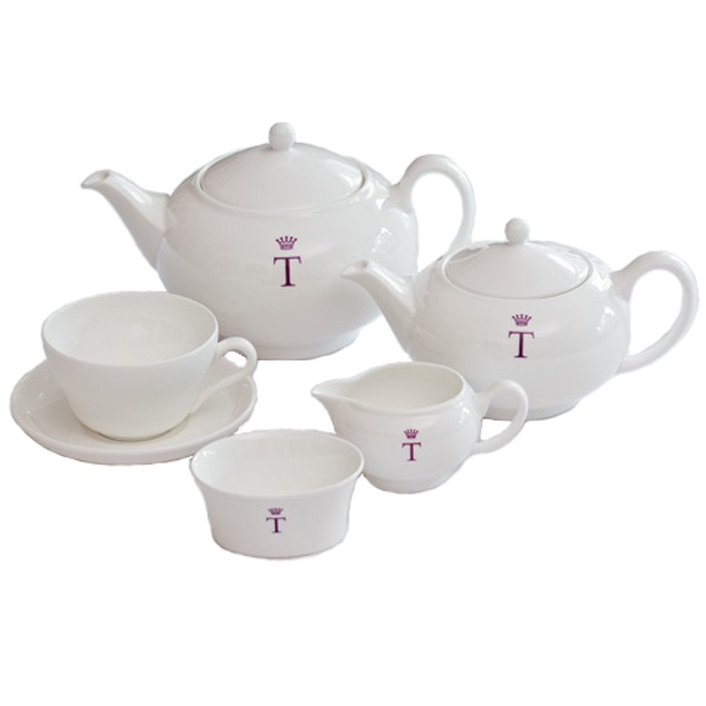 Weiße Wedgwood-Teekannen von Tea Palace